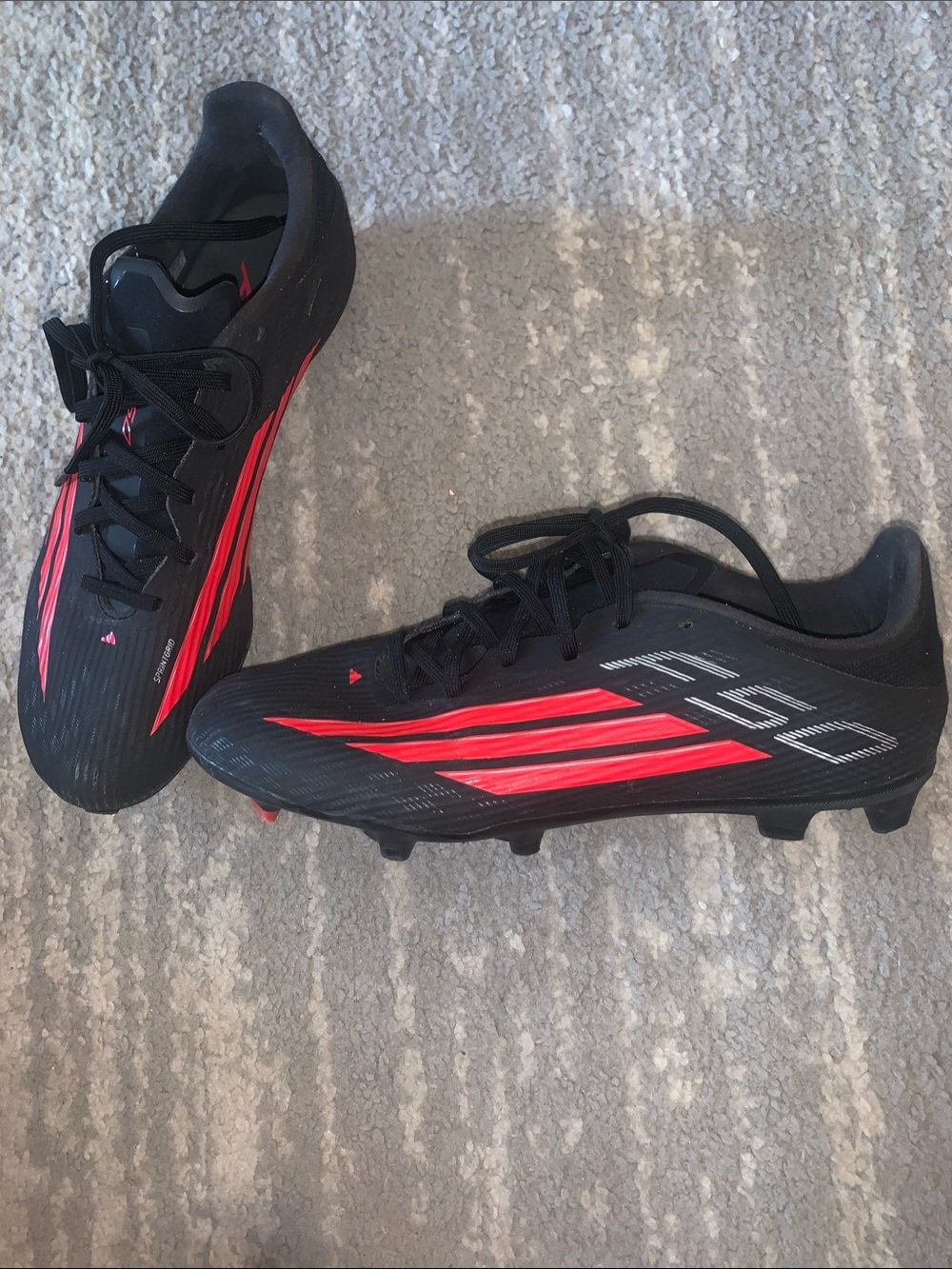 ADIDAS F50 Soccer cleats Black and Red Men